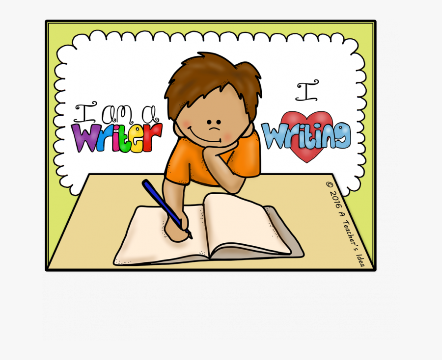 Kids Writing Clip Art, Transparent Clipart