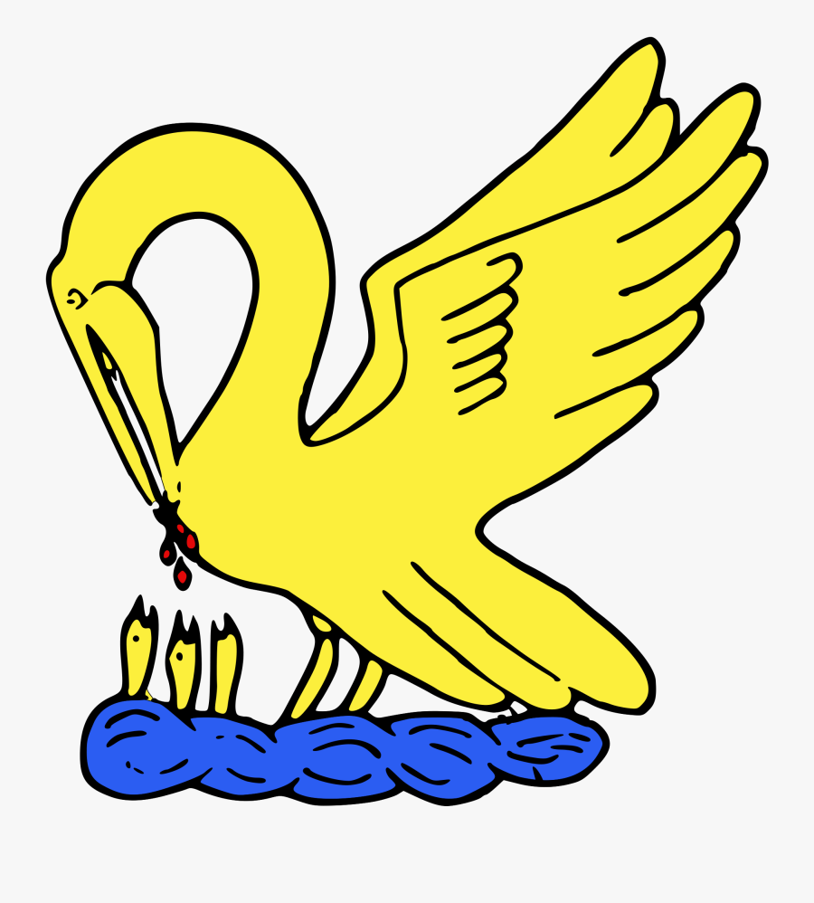 File H Raldique Meuble - Pelican Piety Heraldry, Transparent Clipart