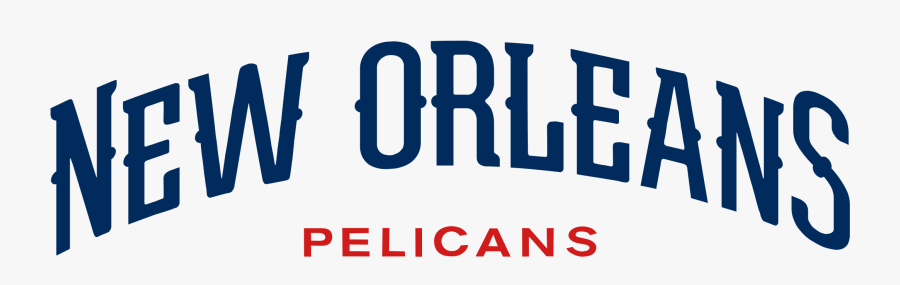 Clip Art New Orleans Pelicans Font - New Orleans Pelicans Wordmark, Transparent Clipart
