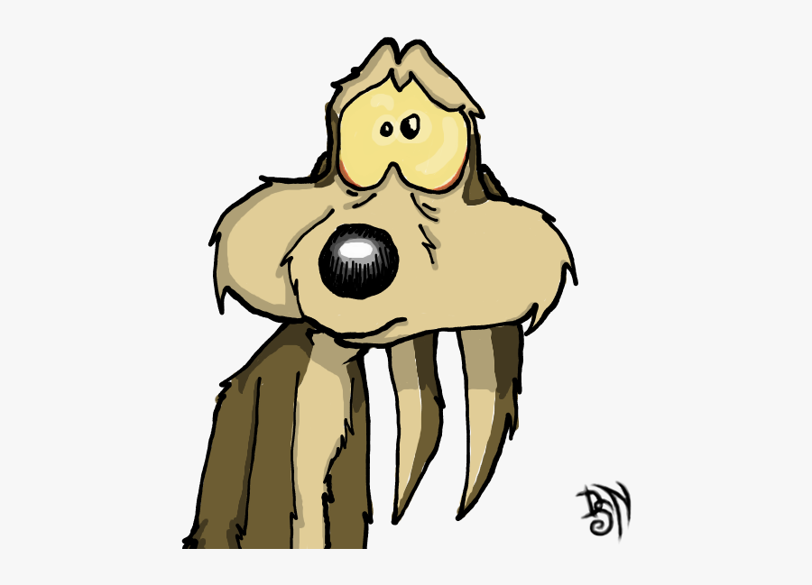 Road Runner Coyote Face, Transparent Clipart