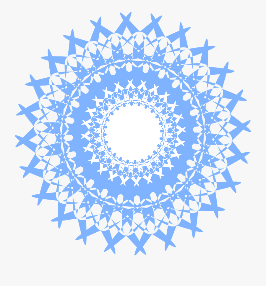 Mandala Lace Blue Free Photo - Chakra Png, Transparent Clipart