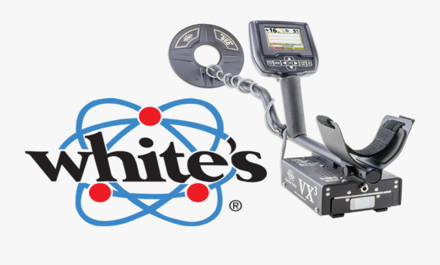 Whites Metal Detector With Logo - Whites Metal Detector Logo, Transparent Clipart
