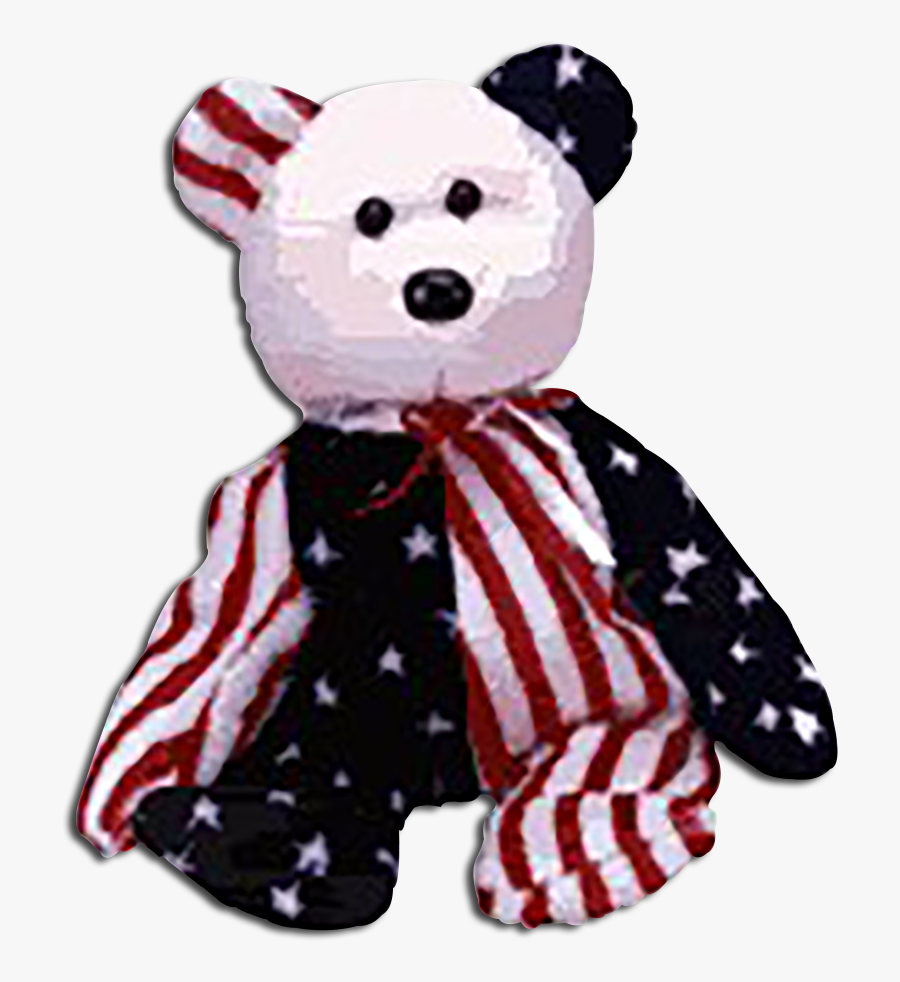 Cuddly Collectibles Patriotic Teddy - American Teddy Bears Beanie Baby, Transparent Clipart