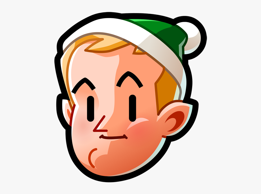 Elf Elf Face Head Holiday Noel Christmas Logo Icon - Christmas Day, Transparent Clipart