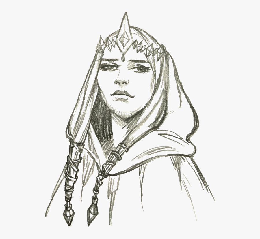 Line Art,art,coloring Book - Line Art Elf, Transparent Clipart