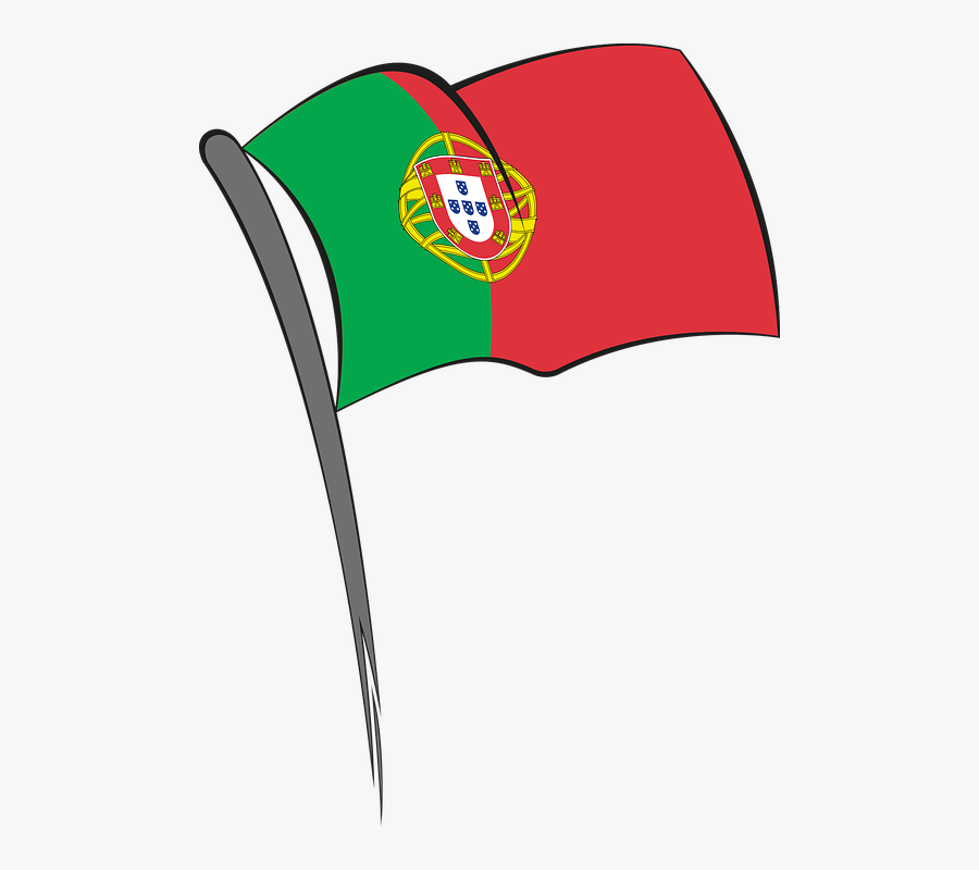 Flag, Portugal, Nation, Green Red, Europe, Blow - Portuguese Flag Vector Png, Transparent Clipart