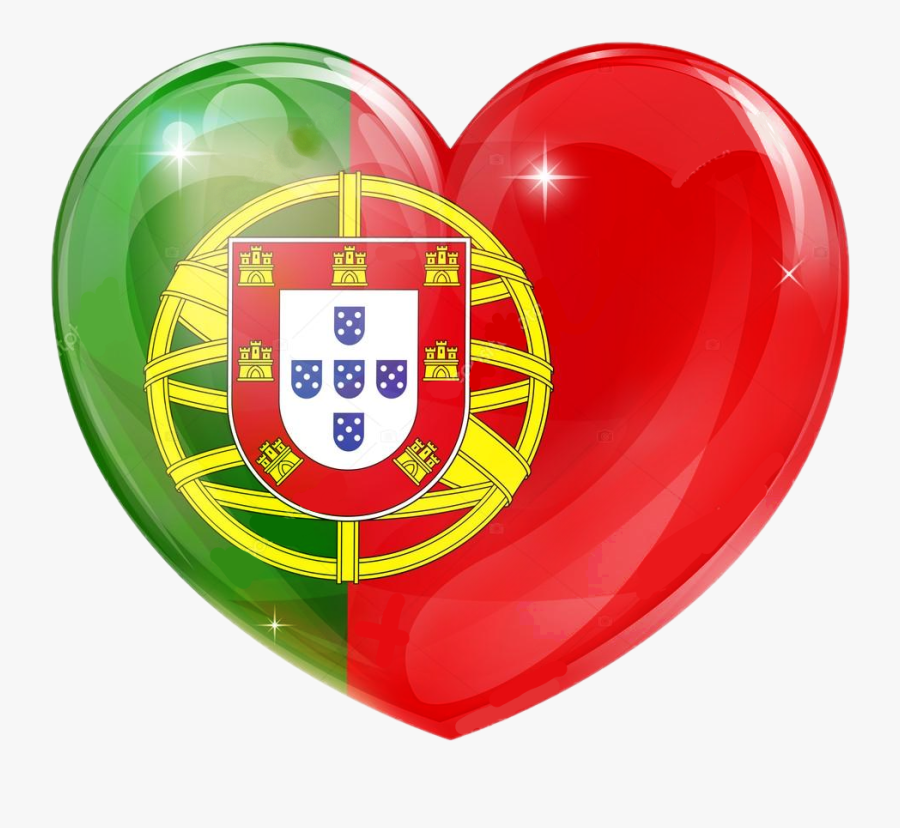 #portugal #heart #flag #cristal - Portugal Flag, Transparent Clipart
