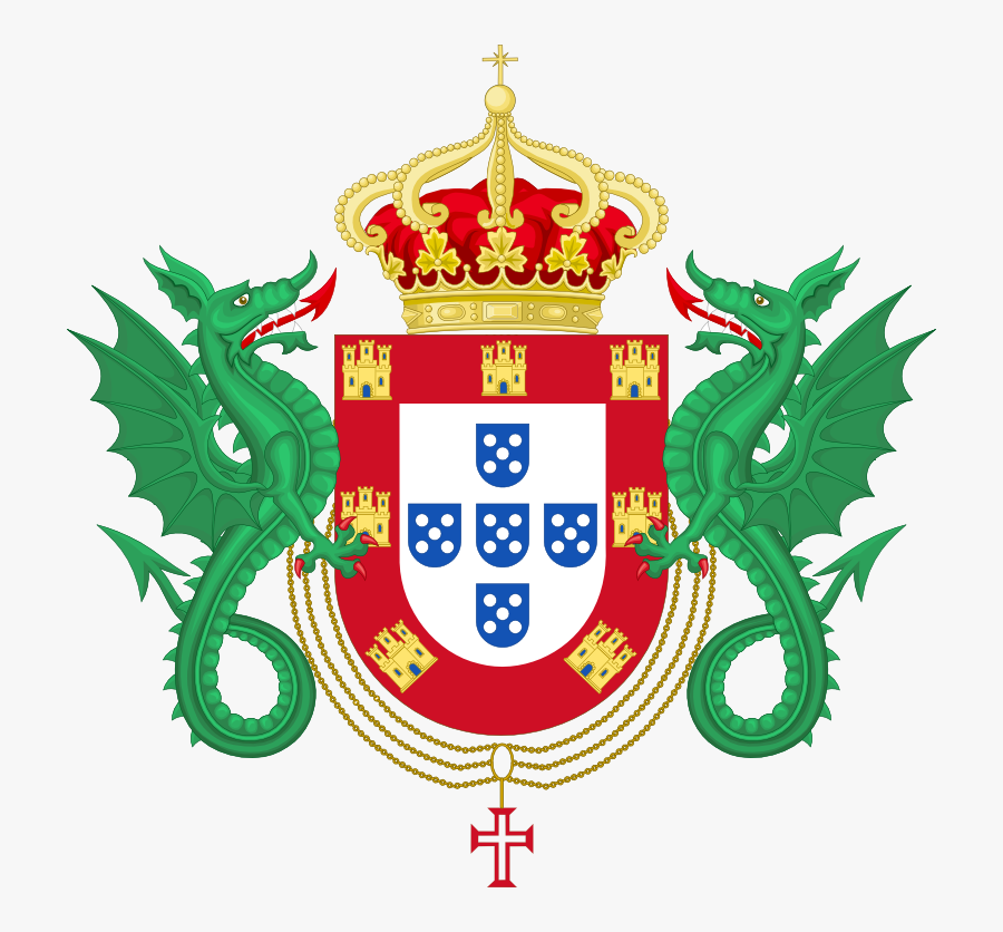 Clip Art List Of Monarchs Wikipedia - Kingdom Of Portugal Coat Of Arms, Transparent Clipart