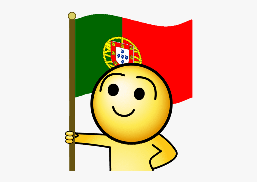 Emoji Portugal Flag, Transparent Clipart
