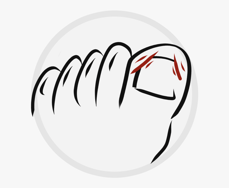 Ingrown Toe Nails Icon - Illustration, Transparent Clipart