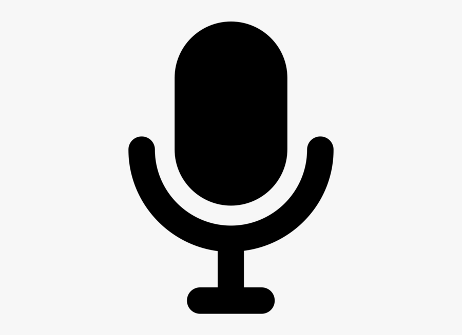 Icon Microphone, Transparent Clipart