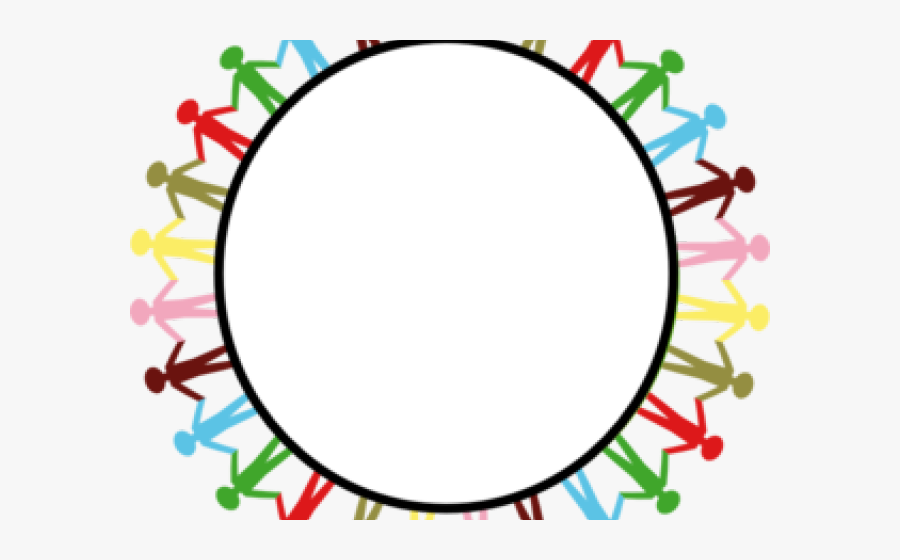 Friendship Clipart Circle - Holding Hands White Png, Transparent Clipart