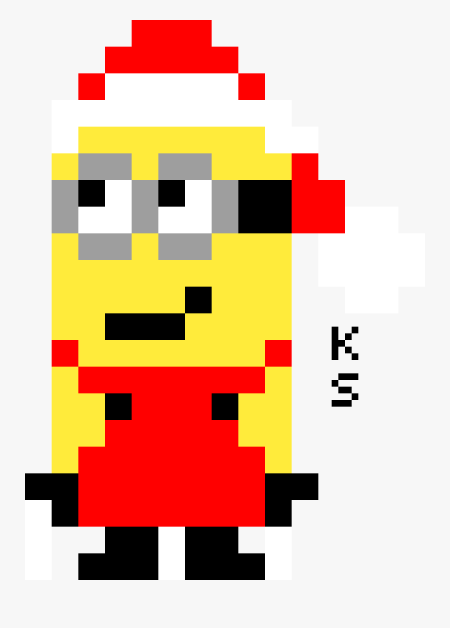 Easy Pixel Art Minions, Transparent Clipart