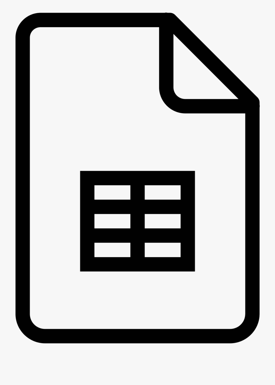 Paper Sheet Clipart Svg - Google Sheets Logo White, Transparent Clipart