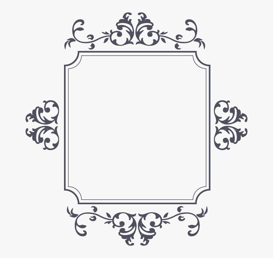 Clip Art Free Ornament Set Png - Border Vintage Png Ornament, Transparent Clipart