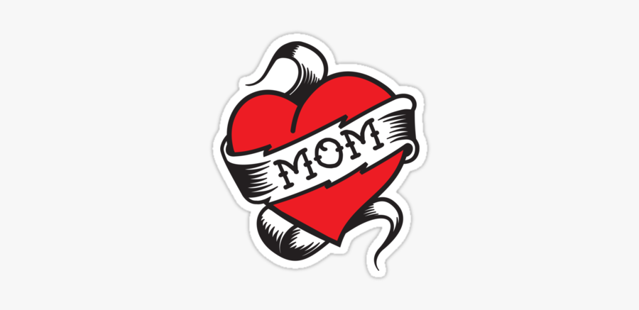 #ftestickers #tattoo #mom - Mom Heart Tattoo Png, Transparent Clipart