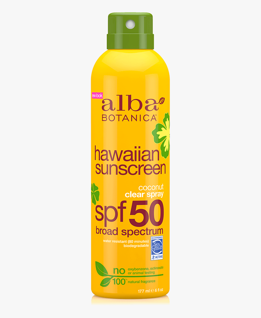 Jpg Transparent Library Sunscreen Clipart Spray - Alba Botanica, Transparent Clipart