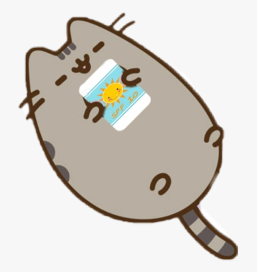 #cat #kitten #sun #scsunscreen #sunscreen #summer #warm - Pusheen Cat, Transparent Clipart