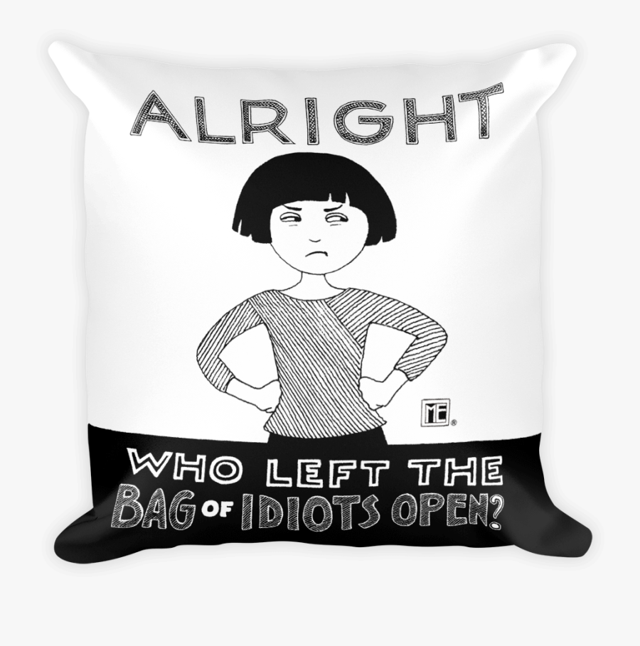 "bag Of Idiots - Throw Pillow, Transparent Clipart