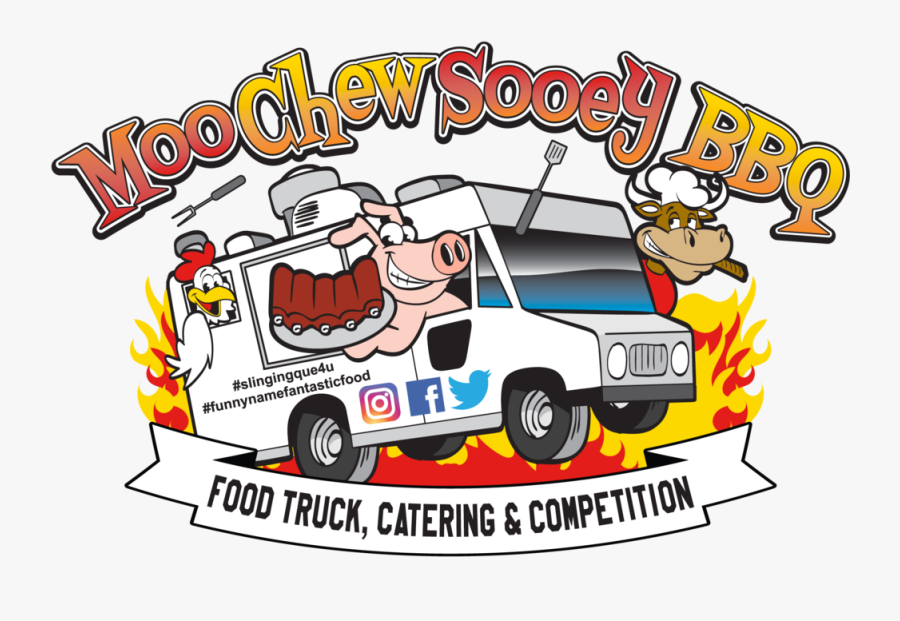 Cartoon Funny Food Truck, Transparent Clipart