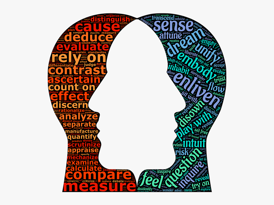 Two Face Compare Analyze - Mindset, Transparent Clipart