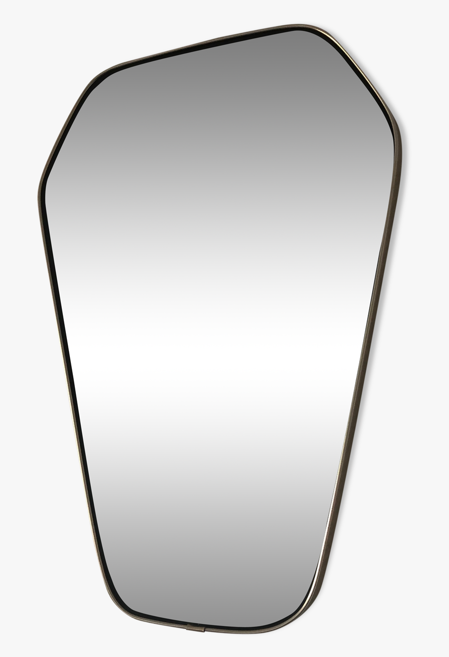 Mirror Hexagonal Vintage 1960 49x33cm - Rear-view Mirror, Transparent Clipart