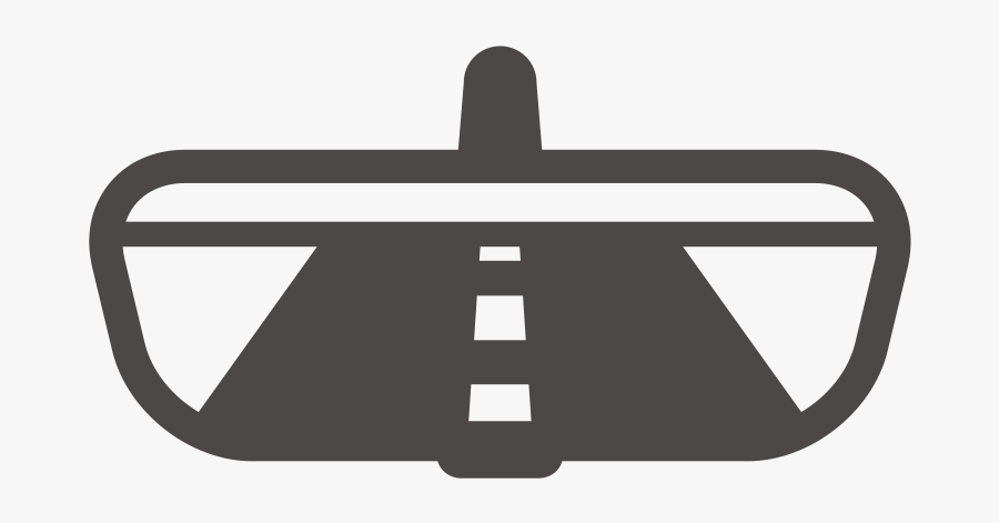 Rear View Mirror Icon, Transparent Clipart