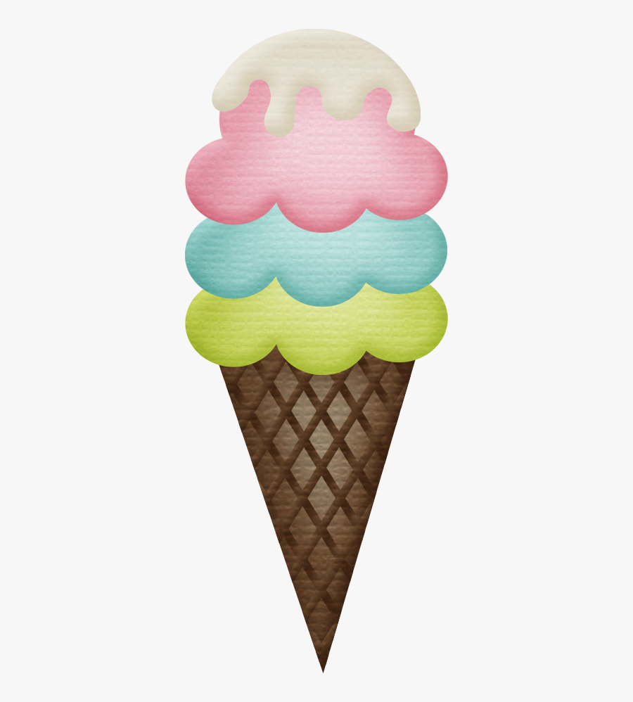 Icecream Clipart Pretty - Sorvete Clipart Candy Colors, Transparent Clipart
