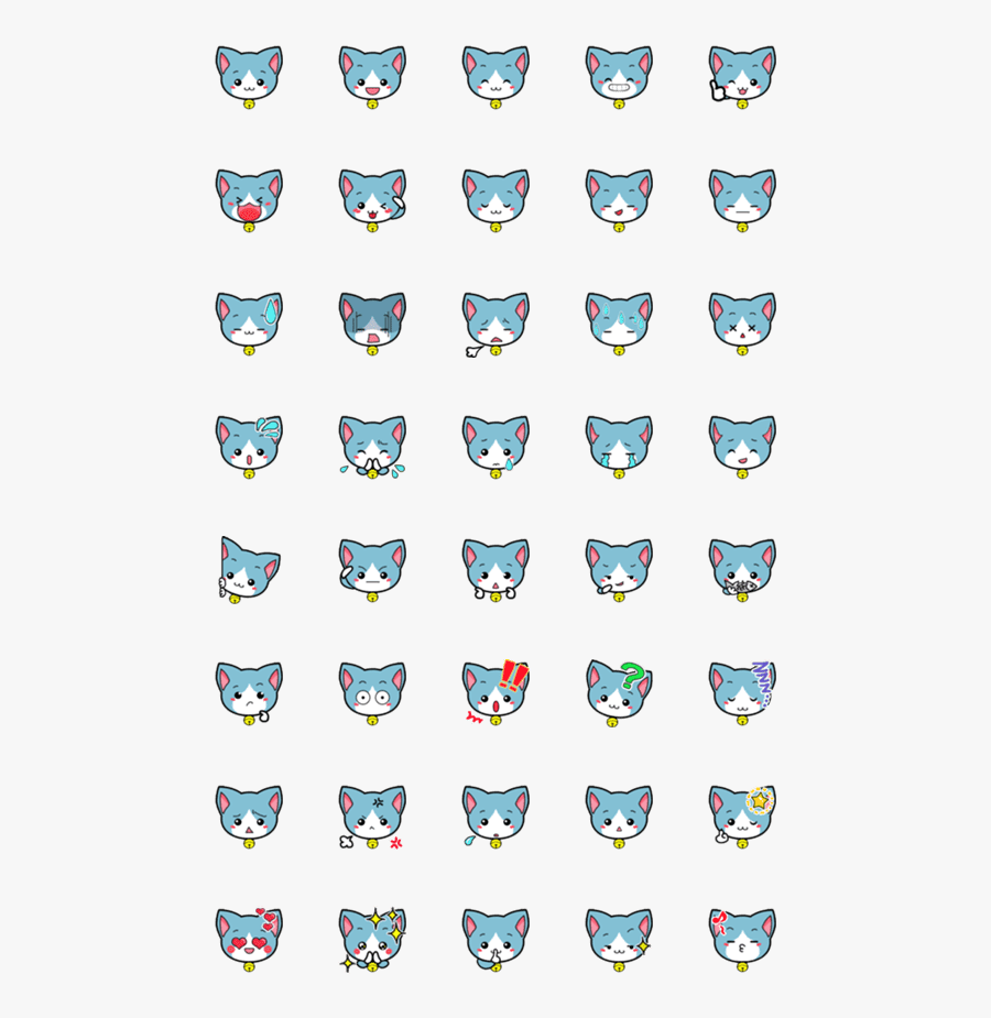 貓 貓 蟲 咖 波 表情 貼, Transparent Clipart