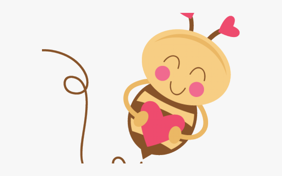 Heart Clipart Bee, Transparent Clipart