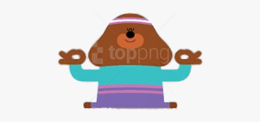Doing Yoga Clipart - Hey Duggee Yoga Badge, Transparent Clipart