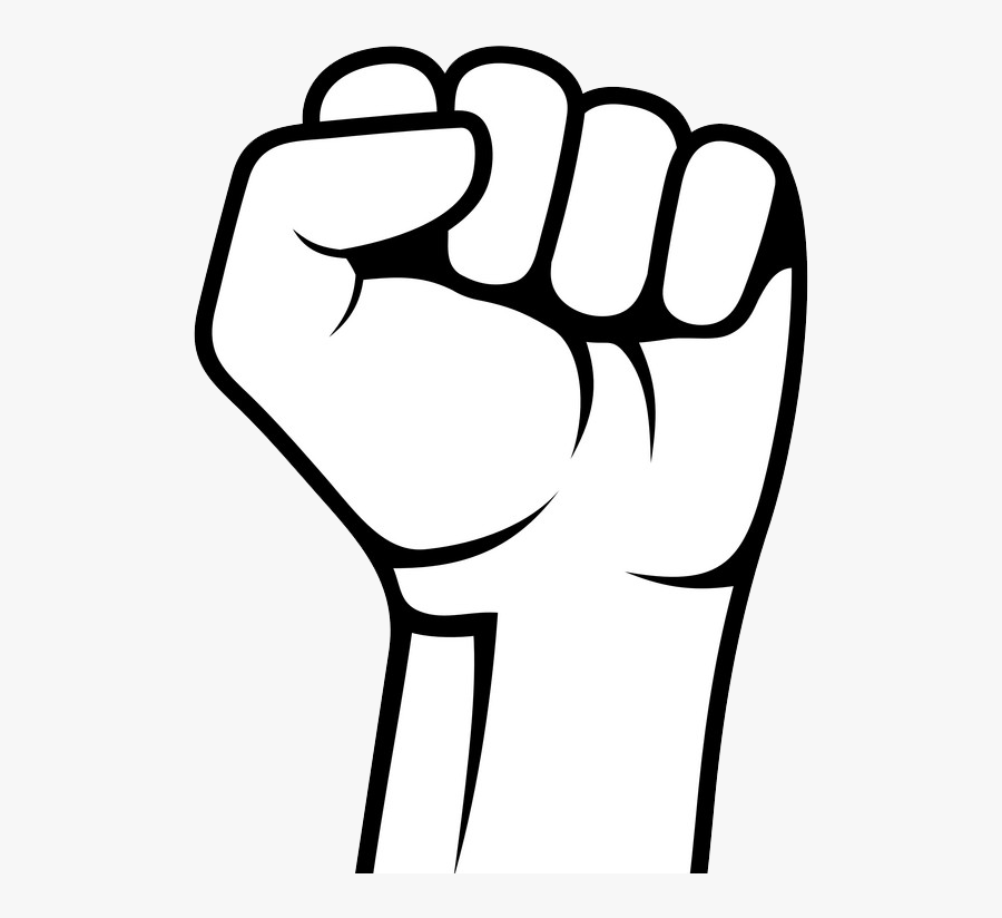 Raised Fist - Clipart Fist Raised, Transparent Clipart