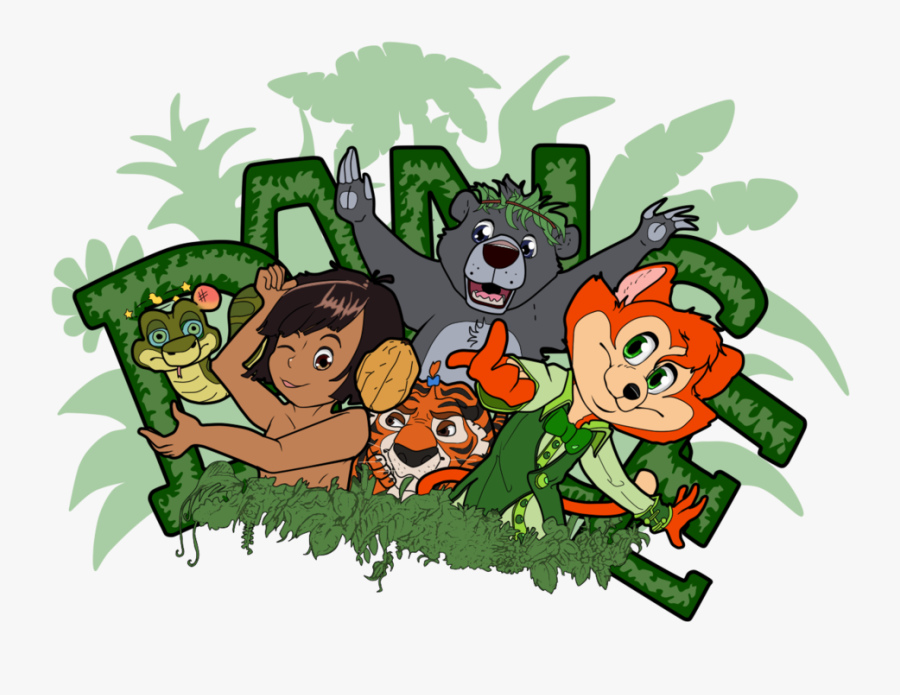 The Jungle Book Clipart Christmas - Cartoon, Transparent Clipart