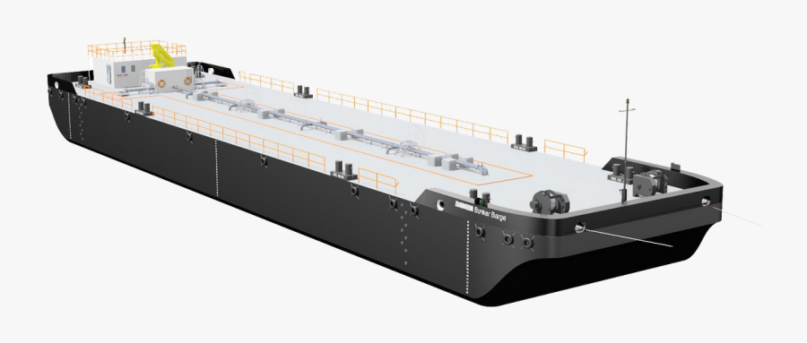 The Bunker Barge Is Very Popular Across A Wide Range - Barge Transportation Png, Transparent Clipart