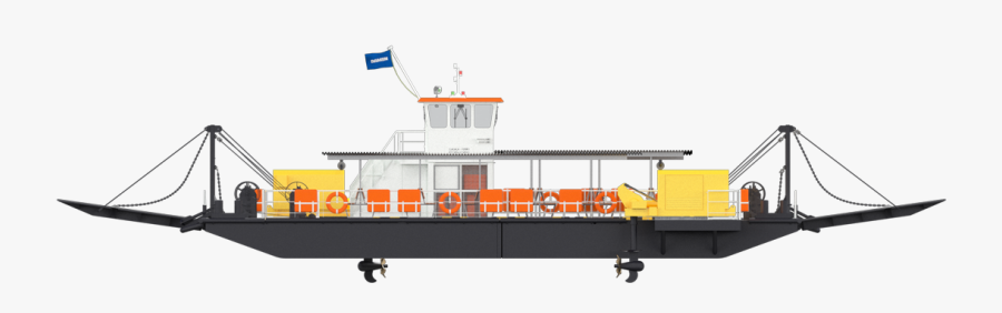 Damen Modular Ferry Is Reliable, Safe And Fast Transportation - Container Ship, Transparent Clipart