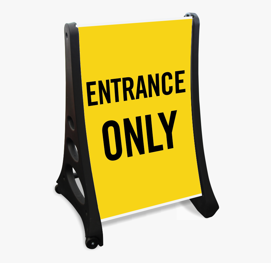 Entrance Only Portable Sidewalk Sign - Hamburger Helper, Transparent Clipart