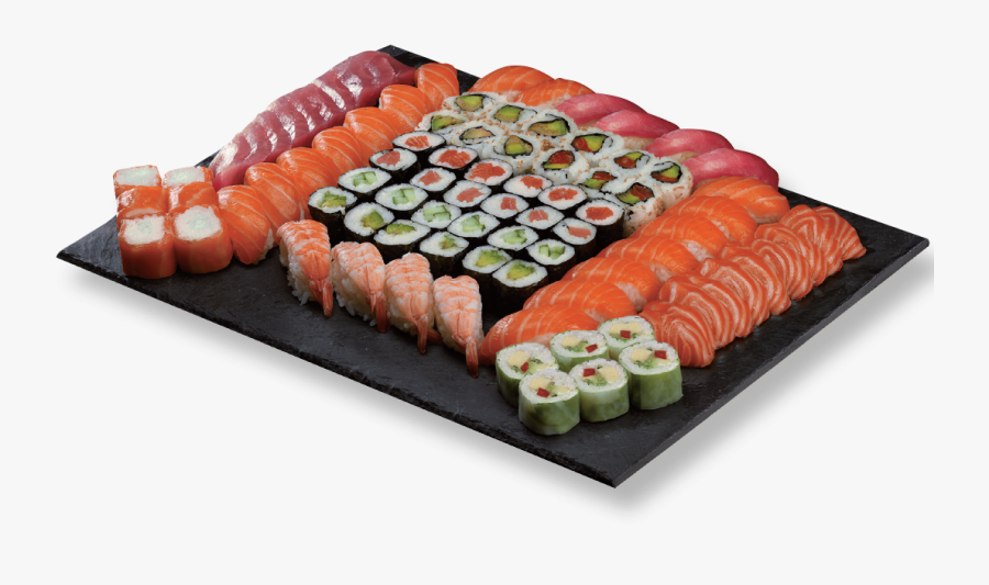 California Roll Sushi 07030 Platter - Plateau De Sushi Png, Transparent Clipart