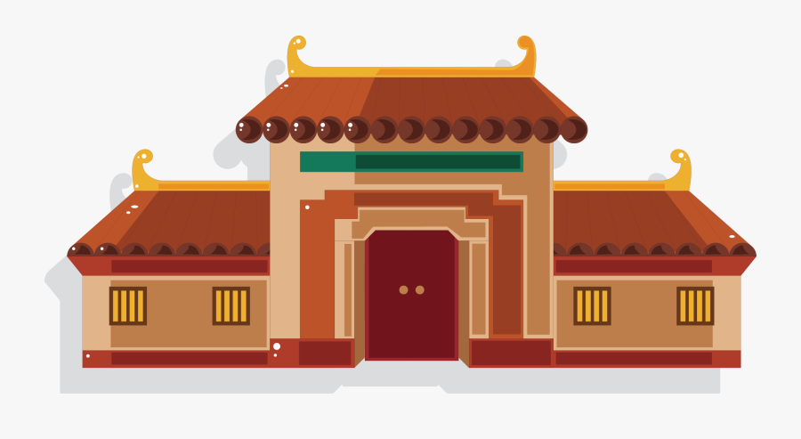 China Architecture Building House - Ancient China Building Cartoon, Transparent Clipart