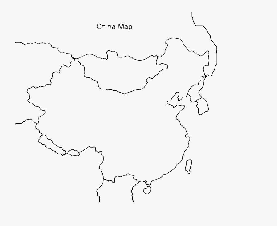 China Transparent Unlabeled - Map, Transparent Clipart
