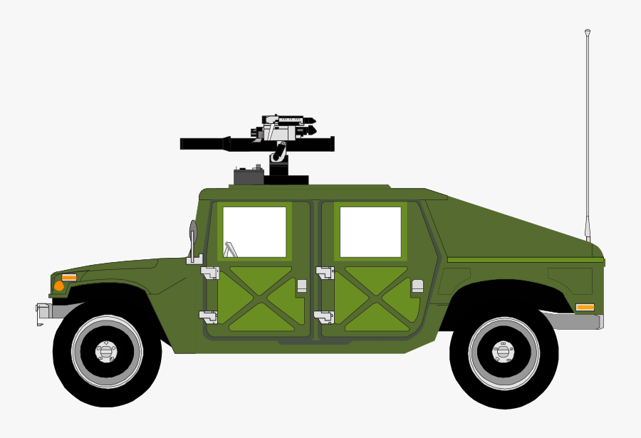 Hummer Clipart Army - Army Car Coloring Page, Transparent Clipart