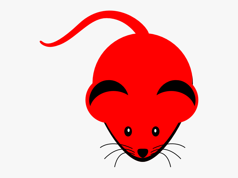Mouse Clip Art At - Red Mouse Animal Cartoon, Transparent Clipart