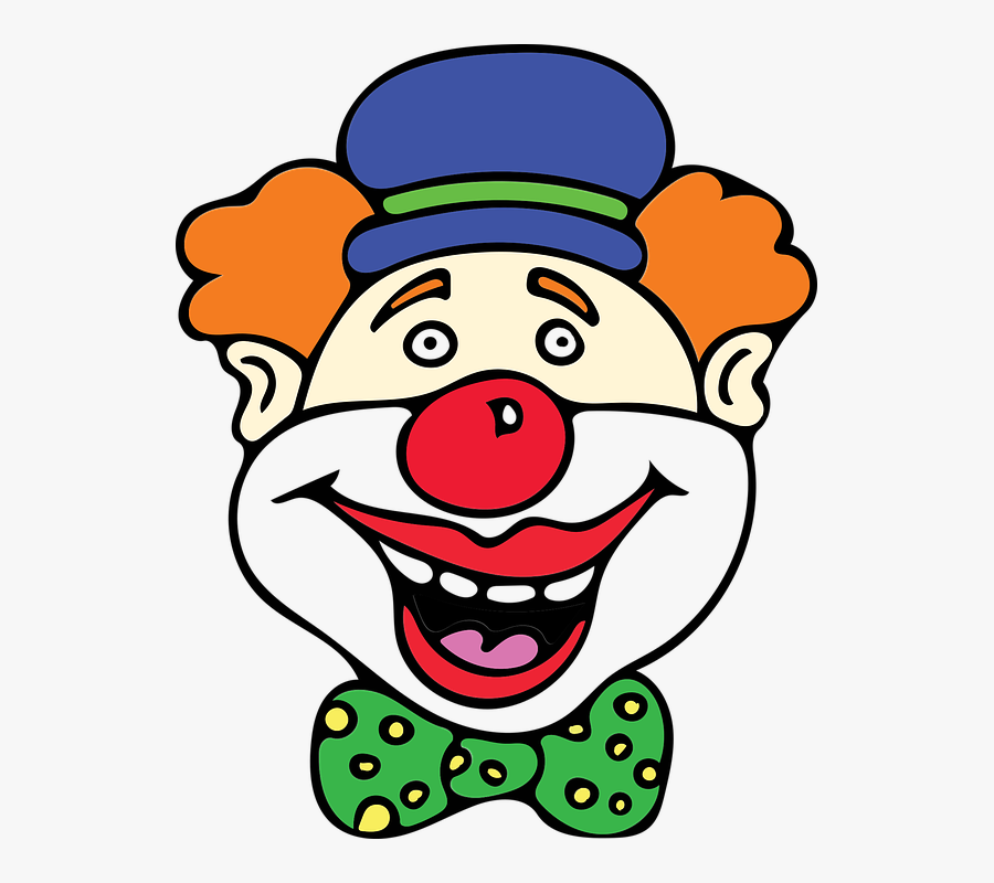 Clown, Red Nose, Costume, Birthday, Comical - Carnival Clowns, Transparent Clipart