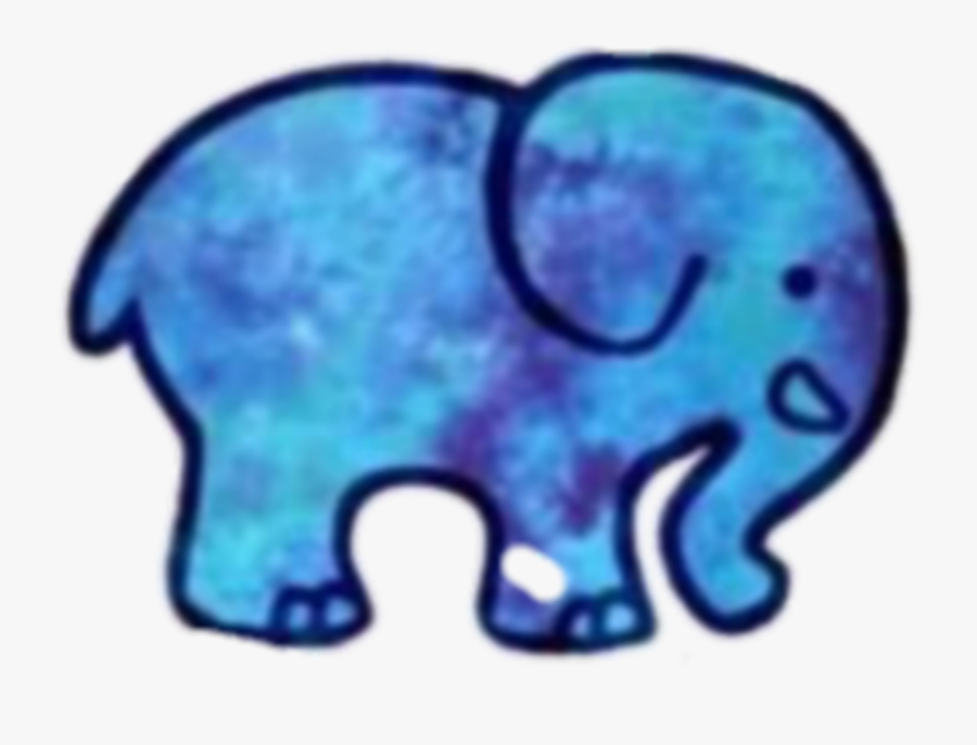 #elephant #blue #aesthetic - Ivory Ella, Transparent Clipart