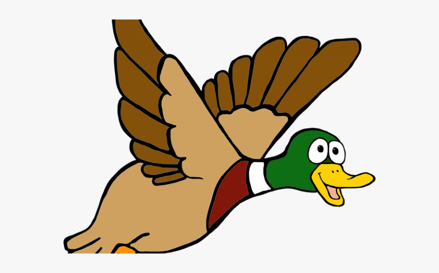 Duckling Clipart Duck Leg - Flying Duck Clip Art, Transparent Clipart