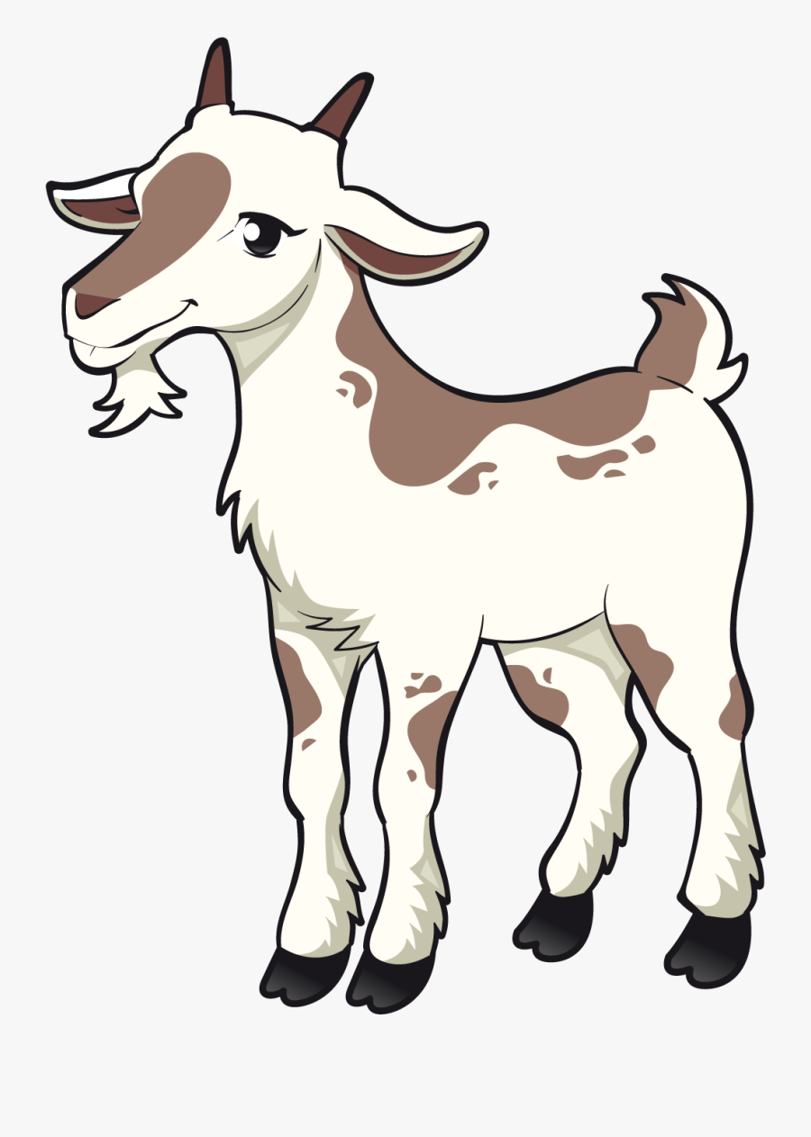 Cute Drawing Of Goat, Transparent Clipart