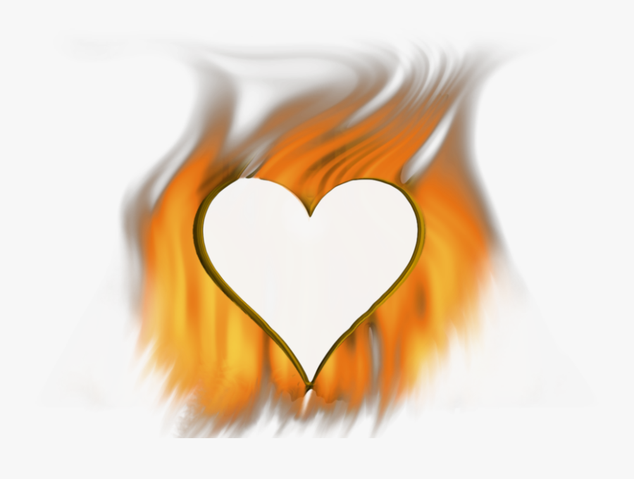 Hearts Clipart Fire - Fire Heart Emoji Transparent Png, Transparent Clipart