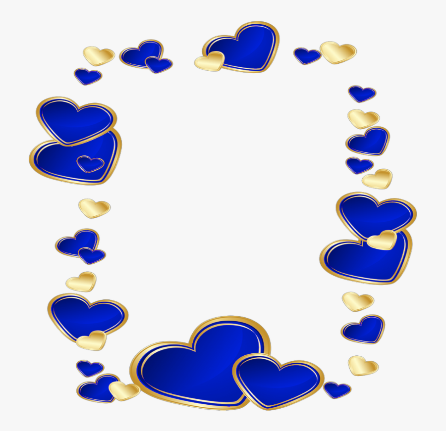 #mq #blue #gold #heart #hearts, Transparent Clipart