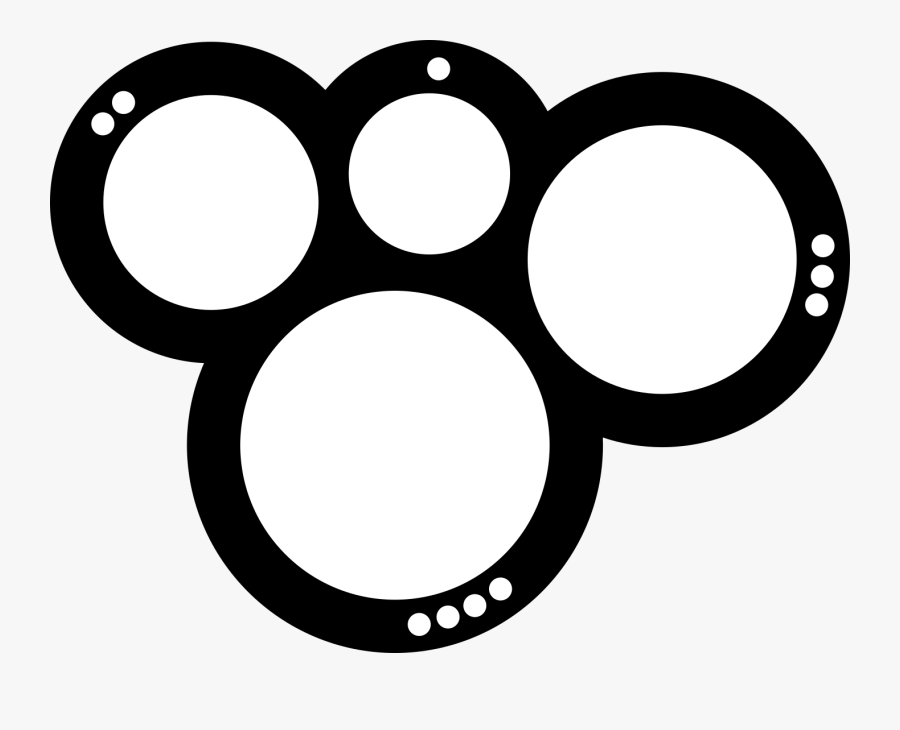 White Scalloped Circle Clipart, Transparent Clipart