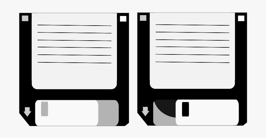 Floppy Disks - Floppy Disk Cover Template, Transparent Clipart