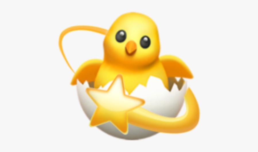 #chicken #crown #star #stardust #emojis #emoji #cute - Baby Duck Emoji Transparent, Transparent Clipart